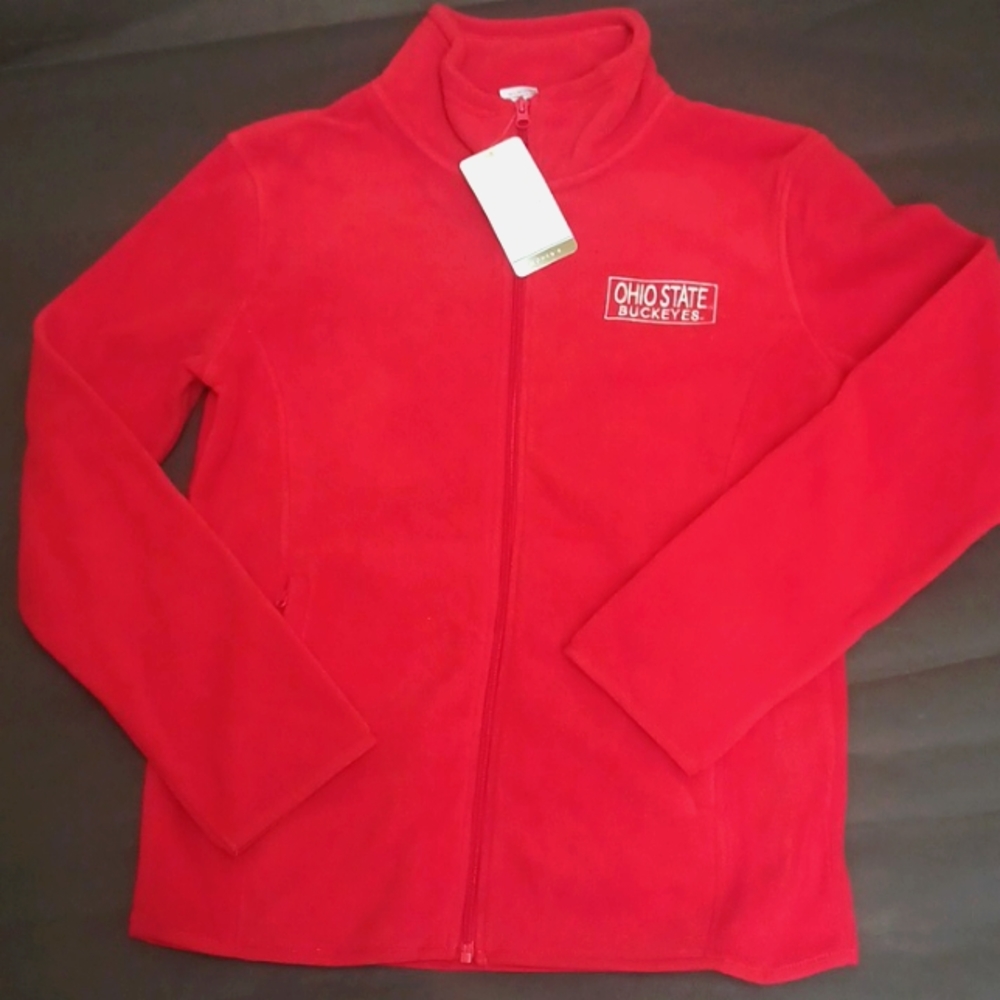 NWT Ohio State Buckeyes Top of the World peak polar full zip fleece - Picture 1 of 3